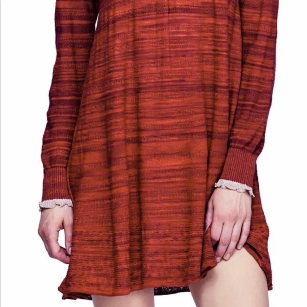 Free People Rain or Shine Space Dyed Dress Sz L - Picture 5 of 8